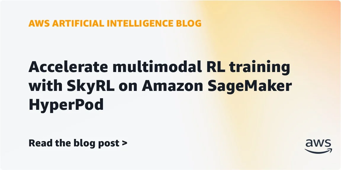 AWS publication cover: AWS uses SkyRL to increase Qwen3-VL-8B maze navigation performance